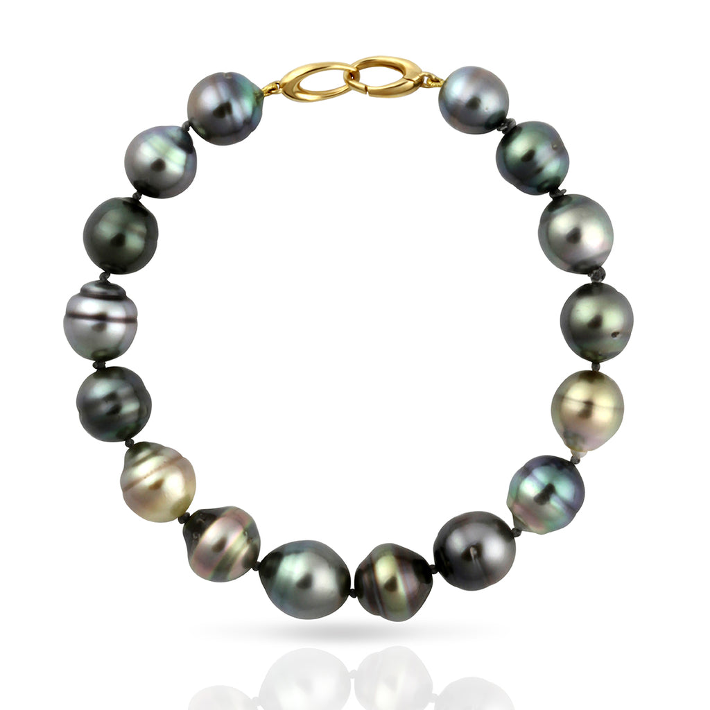 Tahitian Pearl Bracelet Circled 18cm STBRYGCL0008 NANIHI
